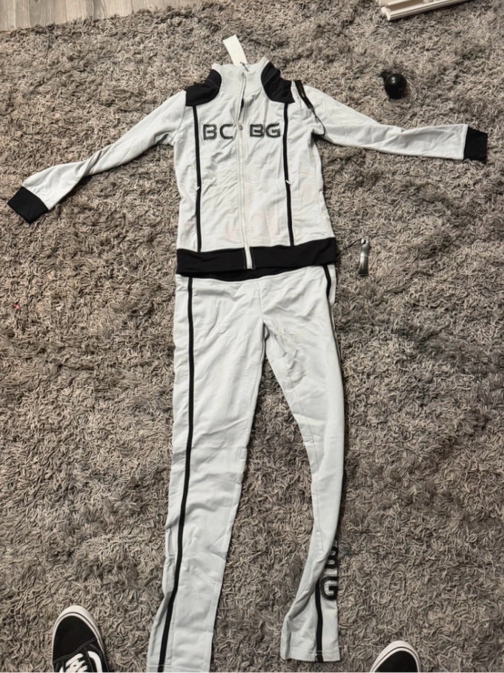 BCBG White womens' tracksuit Set